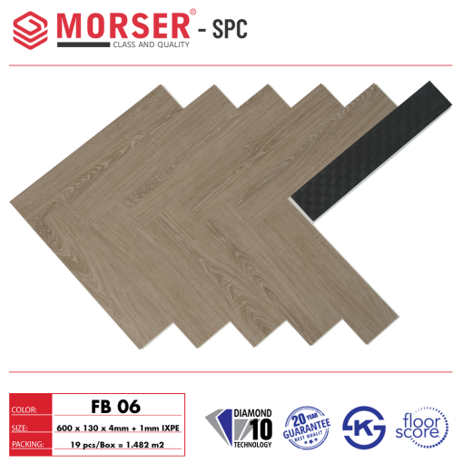 Sàn nhựa Morser Xương Cá FB06